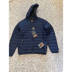 Hawke & Co Men's Sz S Pro series New With Tags Quilted Hoodie Jacket Blue